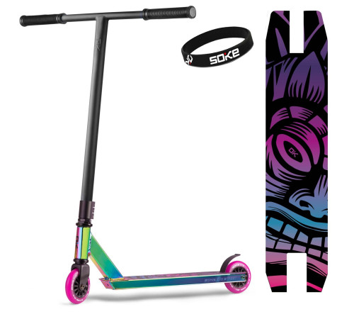 Hulajnoga wyczynowa SOKE EVO street black neochrome