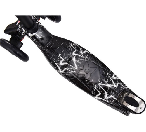 Дитячий самокат триколісний Enero Maxi Thunderstorm чорний