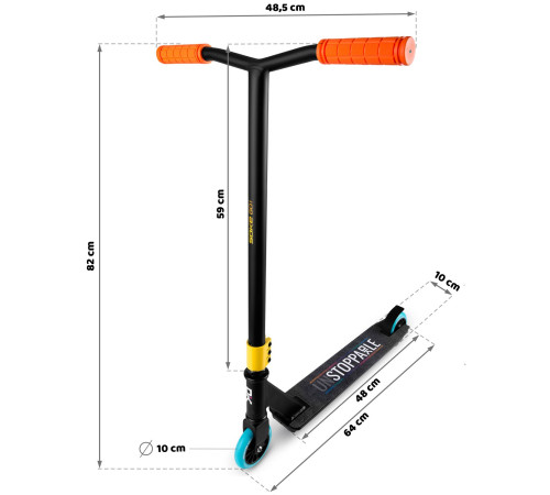Hulajnoga wyczynowa SOKE GO! pomarańczowa