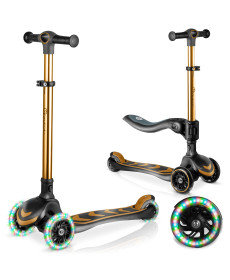 Самокат дитячий триколісний Nukido Filippo золотистий