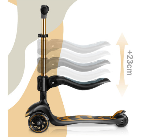 Самокат дитячий триколісний Nukido Filippo золотистий