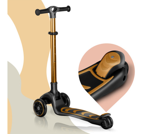 Самокат дитячий триколісний Nukido Filippo золотистий