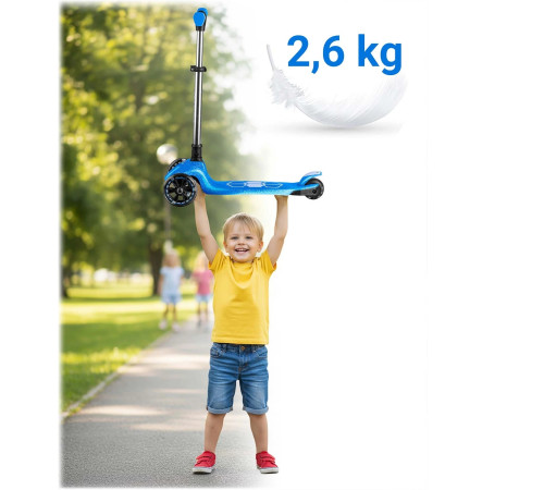 Самокат дитячий триколісний Ricokids Jelly синій