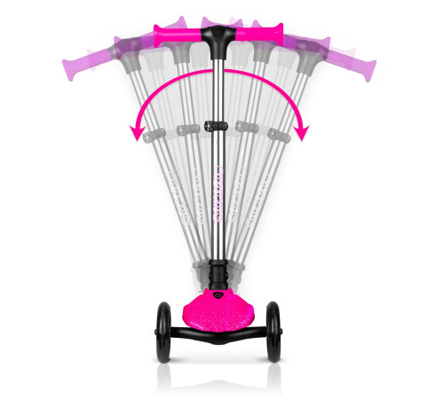 Самокат дитячий триколісний Ricokids Jelly рожевий