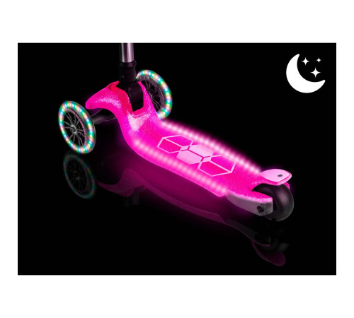 Самокат дитячий триколісний Ricokids Jelly рожевий