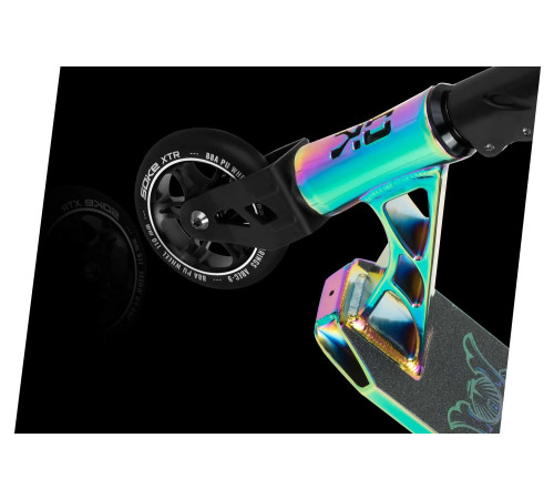 Самокат трюковий SOKE XTR Street Rainbow чорний