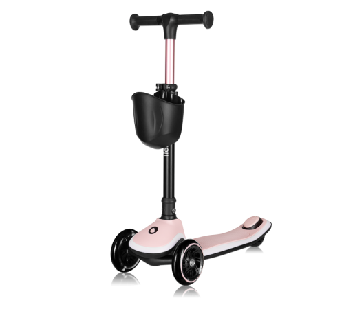Дитячий самокат Lionelo MEY PINK ROSE 26,5 х 60 х 64-76 см - рожевий