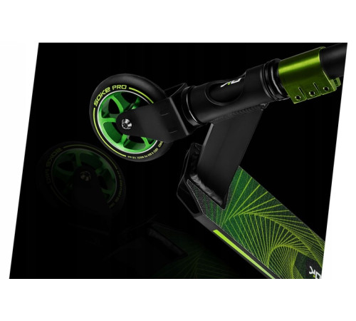 Самокат трюковий SOKE PRO жовто‑зелений