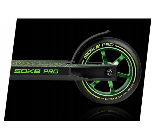 Самокат трюковий SOKE PRO жовто‑зелений