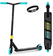 Самокат трюковий SOKE GO чорно-бірюзовий