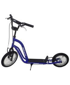 Дитячий самокат KUBISPORT 90 кг, чорно-синій