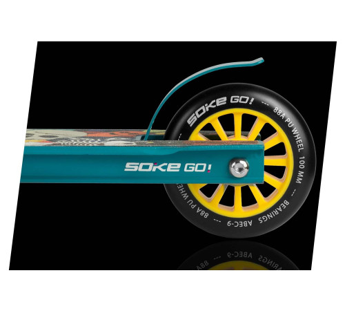 Самокат трюковий SOKE GO жовто‑синій