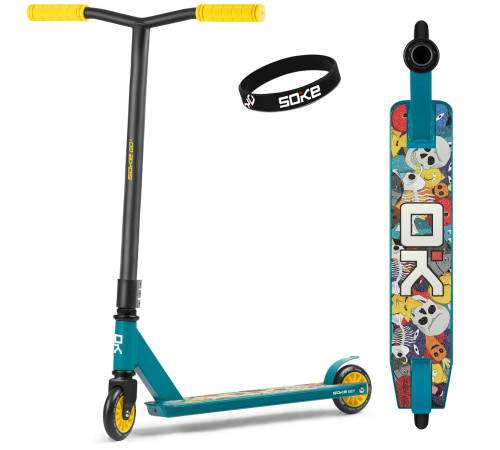 Самокат трюковий SOKE GO жовто‑синій