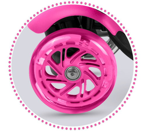 Дитячий самокат триколісний Ricokids Buggy рожевий