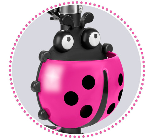 Дитячий самокат триколісний Ricokids Buggy рожевий