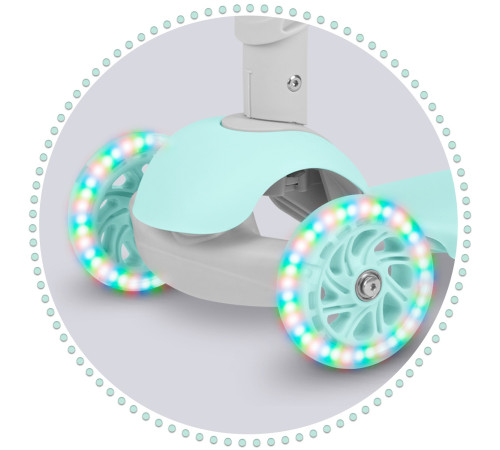 Самокат дитячий триколісний Ricokids Buggy м'ятний Самокат дитячий триколісний Ricokids Buggy м'ятний