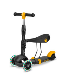 Самокат дитячий триколісний Ricokids Cubi чорно-помаранчевий