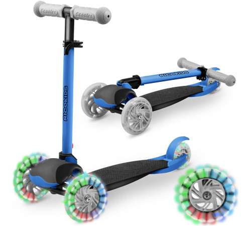 Дитячий самокат триколісний Ricokids Loco синій