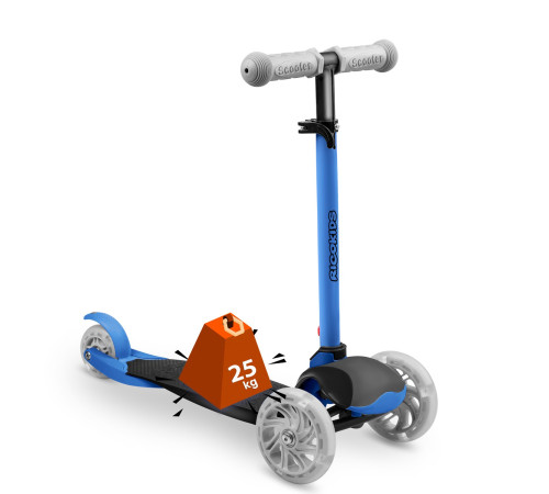 Дитячий самокат триколісний Ricokids Loco синій