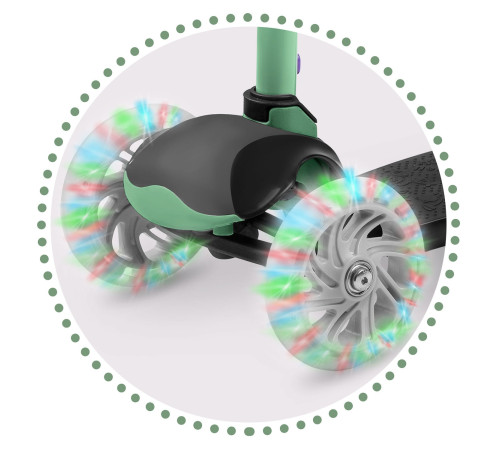 Самокат дитячий триколісний Ricokids Loco зелений Самокат дитячий триколісний Ricokids Loco зелений