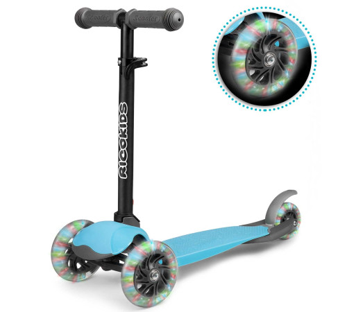 Дитячий самокат триколісний Ricokids Loco блакитний