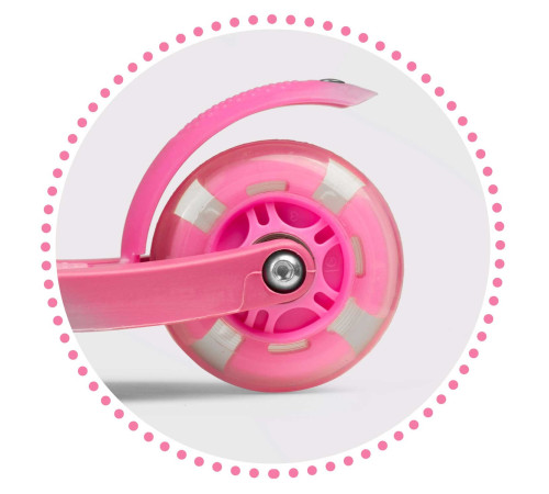 Дитячий самокат триколісний Ricokids Loco рожевий