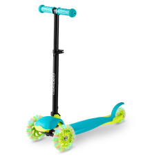 Дитячий самокат триколісний Ricokids Loco бірюзовий