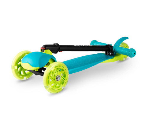 Дитячий самокат триколісний Ricokids Loco бірюзовий