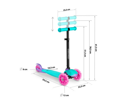 Самокат дитячий триколісний Piko Ricokids