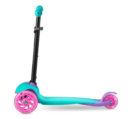 Дитячий самокат триколісний Ricokids Loco бірюзово-рожевий