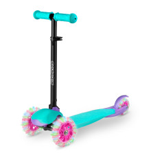 Дитячий самокат триколісний Ricokids Loco бірюзово-рожевий