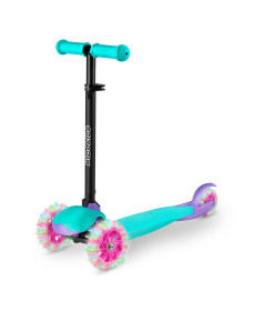 Дитячий самокат триколісний Ricokids Loco бірюзово-рожевий