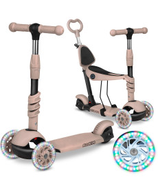 Самокат дитячий триколісний Ricokids Todi бежевий