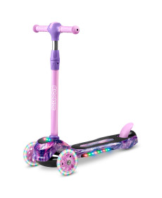 Дитячий самокат триколісний Ricokids Piko рожево-фіолетовий