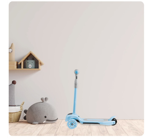 Дитячий самокат триколісний Ricokids Piko блакитний