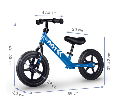 Біговел Ricokids RK-607 12" синій Біговел Ricokids RK-607 12" синій
