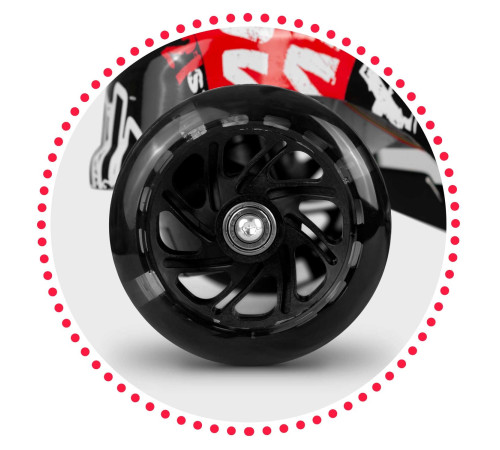 Дитячий самокат триколісний Ricokids Piko чорний