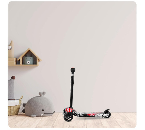 Дитячий самокат триколісний Ricokids Piko чорний