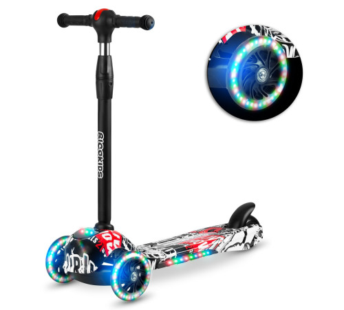 Дитячий самокат триколісний Ricokids Piko чорний