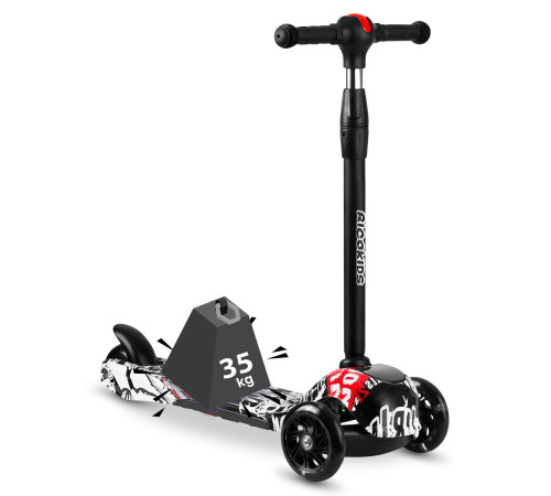 Дитячий самокат триколісний Ricokids Piko чорний