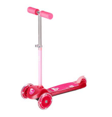 Дитячий самокат триколісний NILS FUN HLB001 рожевий