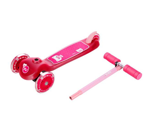 Самокат дитячий триколісний NILS FUN HLB001 рожевий