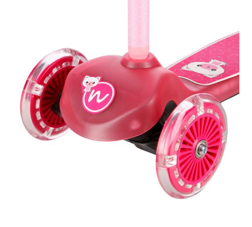 Самокат дитячий триколісний NILS FUN HLB001 рожевий
