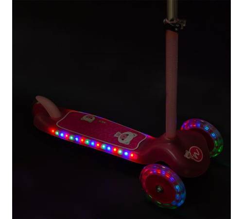 Самокат дитячий триколісний NILS FUN HLB001 рожевий