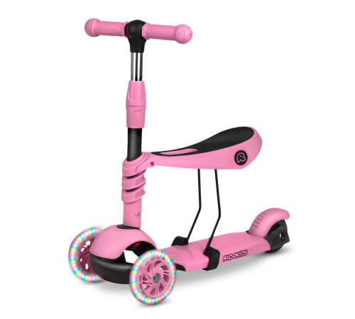 Самокат дитячий триколісний Ricokids Todi рожевий
