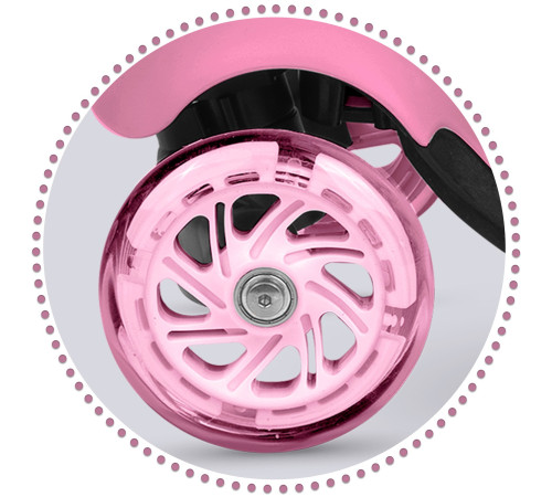 Самокат дитячий триколісний Ricokids Todi рожевий