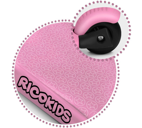 Самокат дитячий триколісний Ricokids Todi рожевий