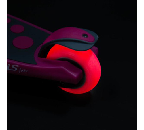 Дитячий самокат триколісний NILS FUN HLB02 рожевий