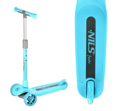 Самокат дитячий триколісний Nils Extreme HLB09 бірюзовий