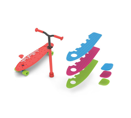 Самокат-скейтборд дитячий Chillafish Skatieskootie 2в1 червоний